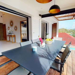 Dining Room at WV FAS, St. Jean, St. Barthelemy