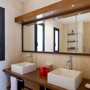 Bathroom at WV BAS, Lorient Beach, St. Barthelemy