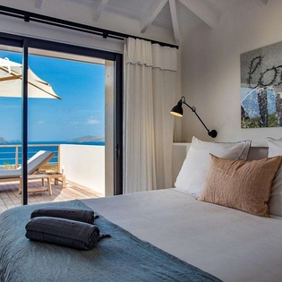 Bedroom at WV SUM, Pointe Milou, St. Barthelemy