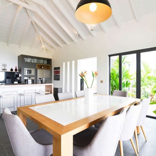Dining Room at WV VLY, Vitet, St. Barthelemy