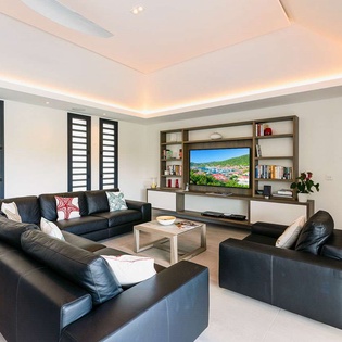Living Room at WV DAD, Lorient, St. Barthelemy