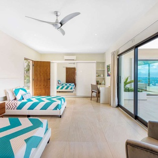 Bedroom at PIE AMA, Hillside/Baie Rouge, St. Martin