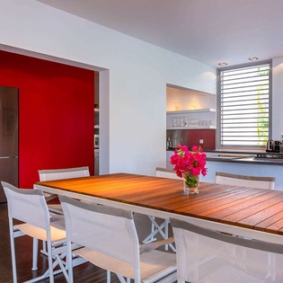 Dining Room at WV GRO, Marigot, St. Barthelemy