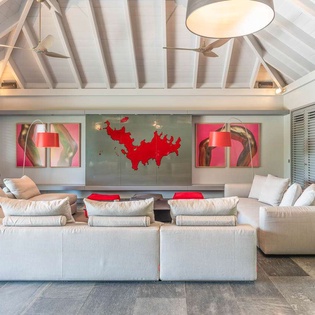 Living Room at WV AVV, Vitet, St. Barthelemy