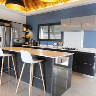 Kitchen at WV LUF, Toiny, St. Barthelemy