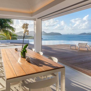 Dining Room at WV REP, Lorient, St. Barthelemy