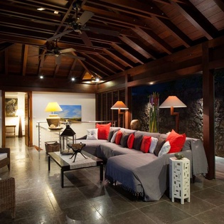 Living Room at WV IDS, Pointe Milou, St. Barthelemy