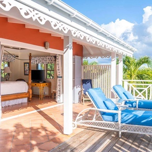 Bedroom at WV MGO, Colombier, St. Barthelemy