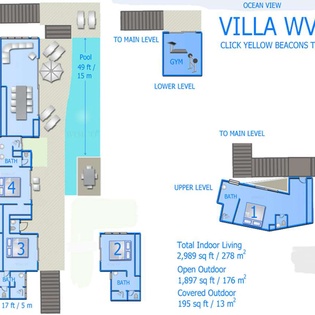 Floorplan of WV NGE, St. Jean, St. Barthelemy