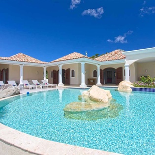 Villa Pool at PIE LAS, Simpson Bay Lagoon, St. Martin