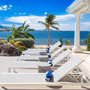 Patio at PIE LAS, Simpson Bay Lagoon, St. Martin