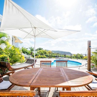 Patio at WV TAN, Colombier, St. Barthelemy
