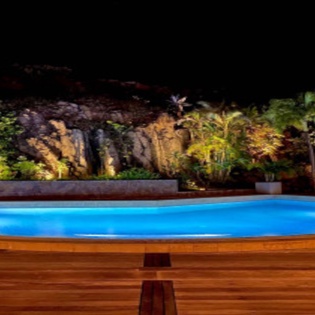 39-Villa Arrow Marine Pool in the evening