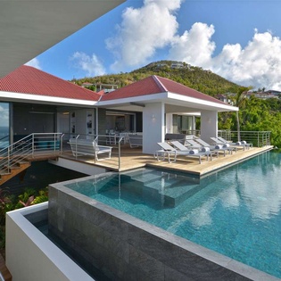 Villa Pool at WV TSO, Colombier, St. Barthelemy