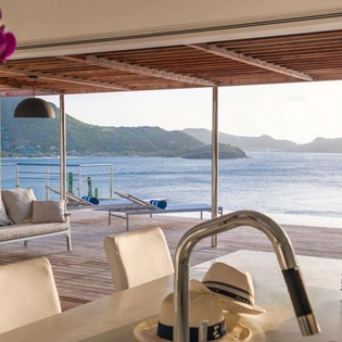 Living Room at WV VPM, Pointe Milou, St. Barthelemy