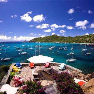 Terrace at DR VILLA, Gustavia, St. Barthelemy
