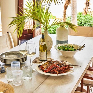 Dining Room at AXA BES, Blowing Point, Anguilla