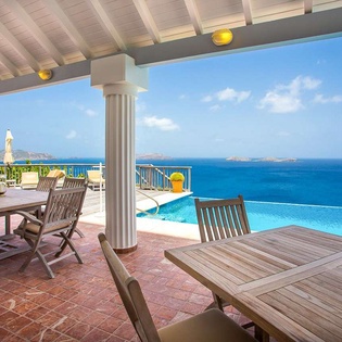 Terrace at WV FRE, Pointe Milou, St. Barthelemy
