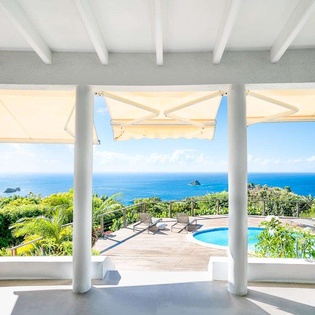 Terrace at WV TAN, Colombier, St. Barthelemy