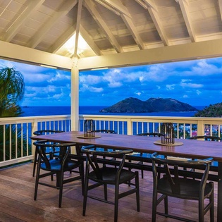 Dining Room at WV ACI, Flamands, St. Barthelemy