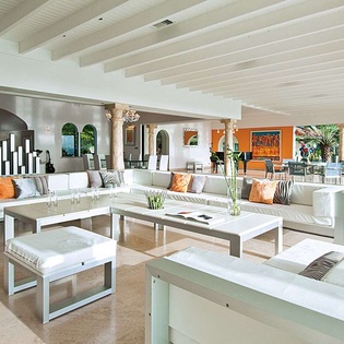 Living Room at PIE SAN, Hillside/Terres Basses, St. Martin