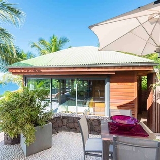 Patio at WV BAY, Pointe Milou, St. Barthelemy