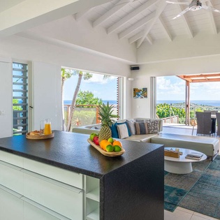 Living Room at WV BEL, Vitet, St. Barthelemy