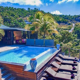 Villa Pool at WV EKA, Camaruche, St. Barthelemy