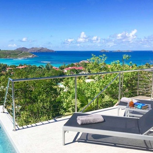 Patio at WV SUA, St. Jean, St. Barthelemy