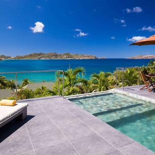 Deck at WV AUS, Pointe Milou, St. Barthelemy