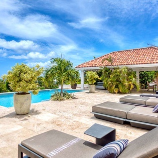 Patio at PIE LAN, Hillside/Terres Basses, St. Martin