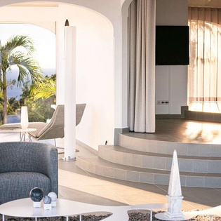 Living Room at WV BYZ, Colombier, St. Barthelemy