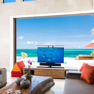 Living Room at PL KAN, Grace Bay Turtle Cove, Turks & Caicos