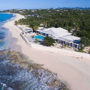 Aerial photo of PIE EDS, Beach Side/Plum Beach, St. Martin