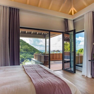 Bedroom at WV SAH, Corossol, St. Barthelemy