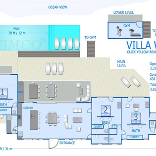 Floorplan of WV BST, Lurin, St. Barthelemy