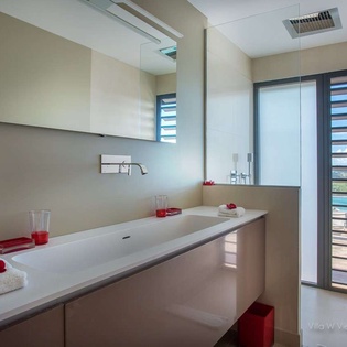 Bathroom at WV IEW, St. Jean, St. Barthelemy
