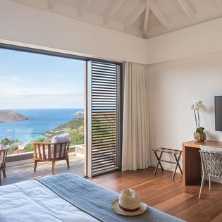 Bedroom at WV LER, Colombier, St. Barthelemy