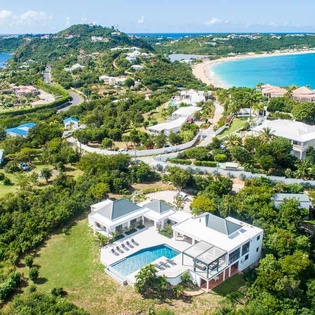 Aerial photo of SXM LAS, Hillside/Terres Basses, St. Martin