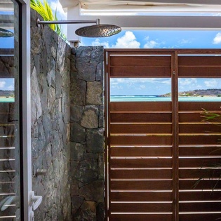 Bathroom at WV AQA, Grand Cul de Sac, St. Barthelemy