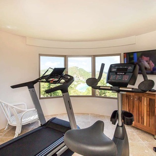 Gym at WV YEB, Pointe Milou, St. Barthelemy