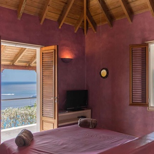 Bedroom at WV KAN, Colombier, St. Barthelemy