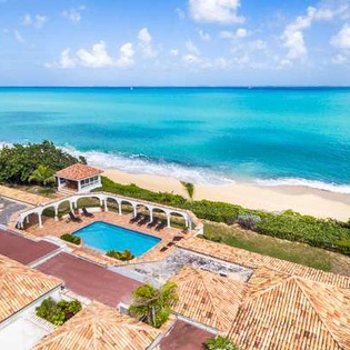 Aerial photo of SXM SER, Beach Side/Baie Rouge, St. Martin
