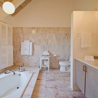 Bathroom at WV BEV, Mont Jean, St. Barthelemy