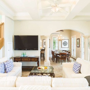 Living Room at IE TAM, Grace Bay Turtle Cove, Turks & Caicos
