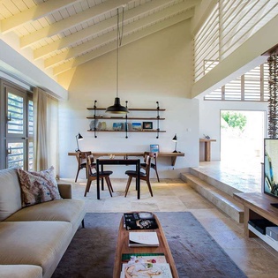 Living Room at WV YEB, Pointe Milou, St. Barthelemy