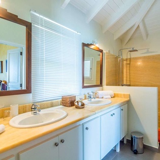 Bathroom at WV SUN, Petit Cul de Sac, St. Barthelemy