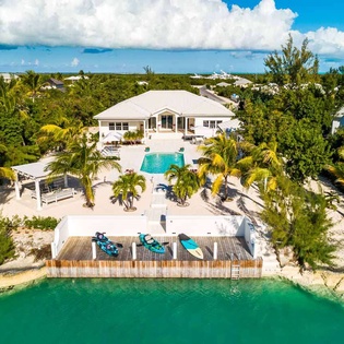 Aerial photo of TC SGR, Leeward, Turks & Caicos