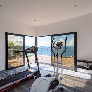 Gym at WV GDV, Vitet, St. Barthelemy