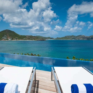 The view from WV VPM, Pointe Milou, St. Barthelemy